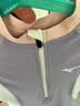 美津浓（MIZUNO）儿童泳衣女孩连体长袖防晒冲浪服男训练速干温泉游泳装A3416紫120 实拍图