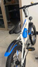 凤凰儿童自行车3-6-10-12-15岁中大童小学生变速山地车男女孩小孩单车 凤凰GT 白蓝色 辐条轮变速+礼包 18寸【适合身高120-150cm】 实拍图