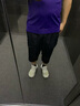 安踏冰丝速干七分裤男2026夏季新款高端裤子7分裤运动短裤男士休闲裤 基础黑【速干-拉链口袋】 L /175(120-140斤） 实拍图