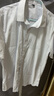 帕托瓦短袖衬衫男士夏季纯色白衬衫男韩版修身商务休闲衬衣白色3XL 实拍图