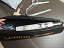 李宁（LI-NING）羽毛球包2支装3支装羽毛球拍包男女款单肩包背包网球包 三支装拍包 黑金 实拍图