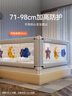 M-CASTLE床围栏婴儿童床上挡板宝宝床边防摔床护栏三面拼接防夹防掉床围挡 银河灰 单面装 1.5米 实拍图
