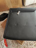 北狐商务真皮男包牛皮单肩包手提包复古斜挎软包竖款男士背包休闲胸包 黑色大号 实拍图