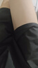 YOOOURTHING冰丝短裤男士夏季薄款潮牌宽松直筒外穿速干沙滩运动休闲五分中裤 黑色 2XL (建议120-140斤) 实拍图