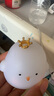 卡通小鸡仔小夜灯高颜值卧室可爱装饰发光玩具儿童生日分享小礼物 皇冠小鸡仔/白色 实拍图