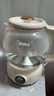 美的（Midea）煮茶器煮茶壶花茶壶 养生壶迷你恒温电热水壶蒸茶器喷淋式316L不锈钢烧水壶黑茶茶具1升YSTM-Z11 实拍图
