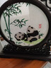 婆城蜀绣熊猫双面绣摆件半龙头刺绣屏风送老外手工艺品（京东快递） 梅花熊猫-PVC半龙头(京东快递） 实拍图