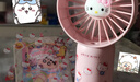 铭汇通加湿器风扇kt猫喷雾小风扇手持usb充电补水制冷宿舍学生随身便携 粉色KT猫喷雾风扇【贈贴纸充电线】 实拍图