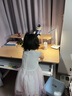 护童学习桌椅小学生可升降实木书桌写字桌椅套装【超大桌面】电脑桌 启梦1.2米实木+低书架+正姿椅_红 实拍图