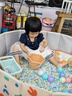 正灿儿童玩具套装决明子沙池仿瓷沙滩挖沙子工具海洋球池宝宝家用围栏 朱古力100CM+玩具+10斤仿瓷沙 实拍图