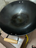 洽硕陆川铸铁生铁炒菜锅不粘锅炒锅无涂层少油烟大双耳圆底铁锅燃气灶 46cm加厚铸铁炒锅(无盖） 实拍图