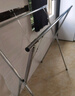华恺之星晾衣架落地折叠晾衣杆晒衣架不锈钢晒被子架YJ67 三杆钢轮 2.4米 实拍图