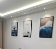好久不见客厅装饰画现代简约沙发背景墙挂画大海风景三联壁画 实拍图