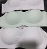 蕉内5系内衣女士收副乳聚拢小胸果冻条软支撑无钢圈防卷边无痕文胸罩 浅肤 M （70C/75A/75B） 实拍图
