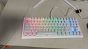 CHERRY樱桃MX1.1雪原极光 机械键盘 游戏键盘 悬浮式无钢结构 87键有线键盘 RGB灯效 电脑键盘 白色 红轴 实拍图