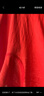 贝瑞加（Babyprints）婴儿红色连体衣新生儿满月服纯棉长袖爬服薄款透气 吉利59 实拍图