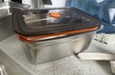 COOKSS保鲜盒带盖食品级不锈钢冰箱上班族饭盒餐盒密封盒长方形盒子两个 实拍图