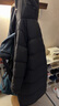 鸭鸭羽绒服女冬中长款过膝新款时尚收腰加厚冬季保暖外套撞色潮XJ 黑色 S 155 实拍图