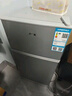 奥克斯（AUX）家用双门迷你小型冰箱 冷藏冷冻保鲜小冰箱 宿舍租房节能电冰箱 【热卖爆款】BCD-24K118 基础款 银色 实拍图