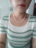 京润珍珠项链静姝天然淡水珍珠项链强光经典百搭全珠链生日礼物女自戴 静美/近圆/5.3-6.3mm40+3cm 实拍图