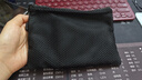 无印良品（MUJI）再生聚酯纤维 双拉链包收纳袋 居家旅行数据线小收纳包便携零钱包 黑色/M/长19*宽13.5cm 实拍图