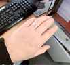 爱朵钻 pt999铂金爱的轨迹戒指男女款白金情侣pt999对戒 PT950【闭口15#单只】重4.7-4.9克 实拍图