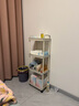 金隆兴厨房小推车置物架多层婴儿用品浴室落地蔬菜零食可移动收纳架 4层 实拍图