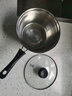 不锈钢奶锅不粘锅小奶锅无涂层热牛奶煮泡面宝宝辅食锅小汤锅 单柄加厚带盖 18cm 实拍图