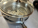 kimscook日式雪平锅不锈钢小奶锅家用一人食小锅宝宝泡面锅汤锅22cm+蒸屉 实拍图