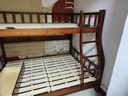 美念胡桃木儿童上下床实木高低床双层床上下铺床两层木床子母床 胡桃色【爬梯款】床+床垫+书架+双抽 上铺宽130cm下铺宽150cm 实拍图