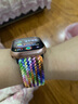 BHO【热销100万+】适用苹果手表表带apple iwatch s10/s11表带ultra3/2/s9/8/7磁吸编织se3男生女士款 磁吸版【光芒新彩虹】 【38/40/41/42mm】表盘通用 实拍图