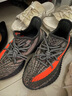 阿迪达斯Yeezy350椰子夏日透气青少年学生灰橙运动鞋 37 实拍图