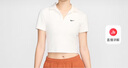 耐克(NIKE)女短袖T恤 POLO衫 运动休闲 简约时尚 DV7885-133白M 实拍图