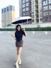 JCZS德国品牌迷你七折太阳伞生防晒防紫外线便携小巧晴雨两用遮阳伞 胶囊盒-七折-晨雾蓝 三折168股 x 92cm 实拍图