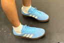 adidas T头鞋 VL COURT复古板鞋德训鞋男女阿迪达斯轻运动   蓝色/亮白/树脂黄(推荐女生选小半码)   35.5 实拍图
