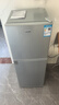 长城（GREAT WALL FRIDGE）家用迷你小冰箱小型冷冻冷藏保鲜宿舍出租房办公室节能省电双开门电冰箱 银色126L【一级能效 全国联保】 实拍图