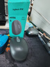 罗技（Logitech）M196 无线蓝牙鼠标 办公鼠标 笔记本商务办公家用 小巧便携 对称手型 石墨灰 实拍图