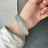 行芳 缅甸玉手镯老坑冰种玉镯浅绿油青玉手镯宽飘花玉石处理镯子女款 内径57-58mm 实拍图