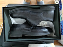奥康（Aokang）系带舒适大底纯色商务正装透气男士皮鞋 黑43码 实拍图