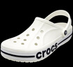 卡骆驰crocs洞洞鞋贝雅卡骆班轻便耐磨一脚蹬休闲鞋|205089 白/深蓝-126 40 (250mm) 实拍图