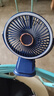 创思米【涡轮聚风】小风扇小型桌面电风扇宿舍床上用USB充电夹子式风扇超长续航静音台式小电扇 实拍图