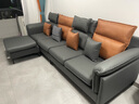 名奢公馆 高档意式极简布艺沙发客厅组合轻奢现代简约科技布沙发品牌家具 【大四位+脚踏】组合3米 【升级乳胶版】三防免洗科技布 实拍图