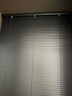 美尔耐免打孔百叶窗帘卧室卫生间浴室厕所防水铝合金厨房升降遮光帘6010 免钉【拉丝】黑色 1平方米 实拍图