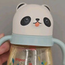 贝亲（Pigeon）熊猫儿童防呛防漏喝水喝奶吸管杯奶瓶 300mL 12月 实拍图