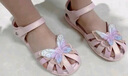 百丽 童鞋夏女童凉鞋儿童时尚公主水晶鞋宝宝包头学步鞋 粉色31 实拍图
