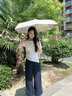 美度（MAYDU）遮阳伞防晒防紫外线小巧晴雨伞女太阳伞五折超轻口袋伞M5208黄色 实拍图