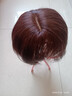迈威格丝假发片女遮头顶白发神器蓬松高档真发直发秃顶补发片刘海真人发丝 深棕色仿真分缝12*14长25cm 实拍图