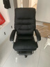 顾全C533家用老板椅舒适久坐办公椅电脑椅可躺工学椅子环保真皮座椅 黑色 超纤皮【金属扶手】 实拍图