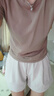 浪莎冰丝山本短裤女夏季2024薄款高腰显瘦阔腿中裤时尚休闲短裤女 实拍图