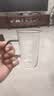 美斯尼茶杯泡茶玻璃杯加厚耐高温水杯办公家用带把手大口径杯子 透明湖绿把望月杯 330ml 实拍图